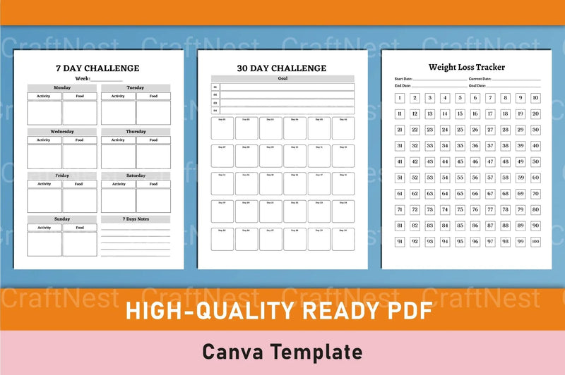 Weight Loss Tracker Tool - CraftNest - Digital Crafting and Art