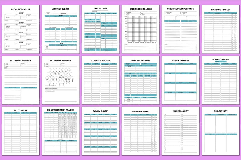 Budget Organizer Tool - CraftNest - Digital Crafting and Art