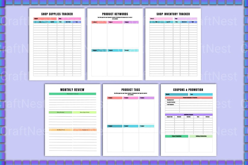 Online Business Planner - CraftNest - Digital Crafting and Art