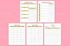 Workout Nutrition Logbook for Optimal Fitness - CraftNest - Digital Crafting and Art