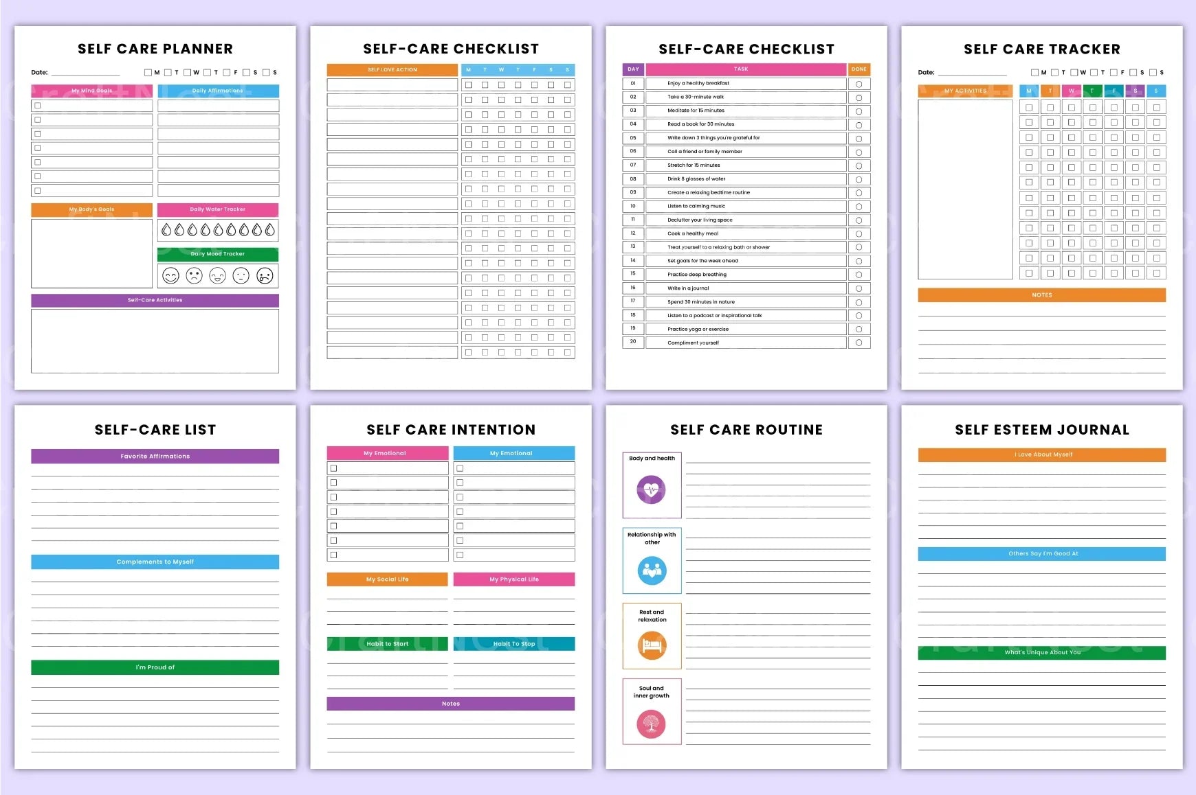 Self Discovery Workbook for Personal Growth - CraftNest - Digital Crafting and Art