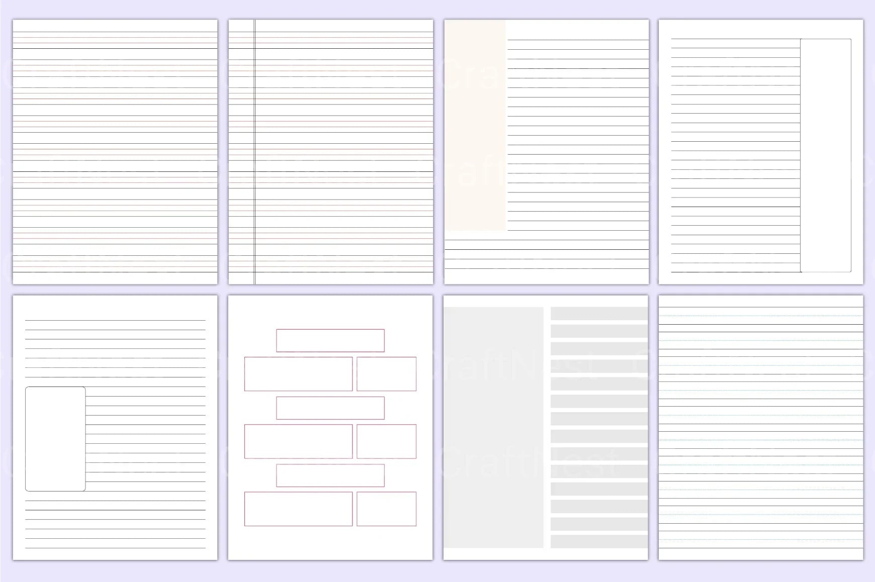 Stylish Notebook for Creative Ideas - CraftNest - Digital Crafting and Art
