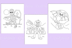 Cute Halloween Coloring Pages - CraftNest - Digital Crafting and Art