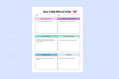 Self Care Reflection Guide - CraftNest - Digital Crafting and Art