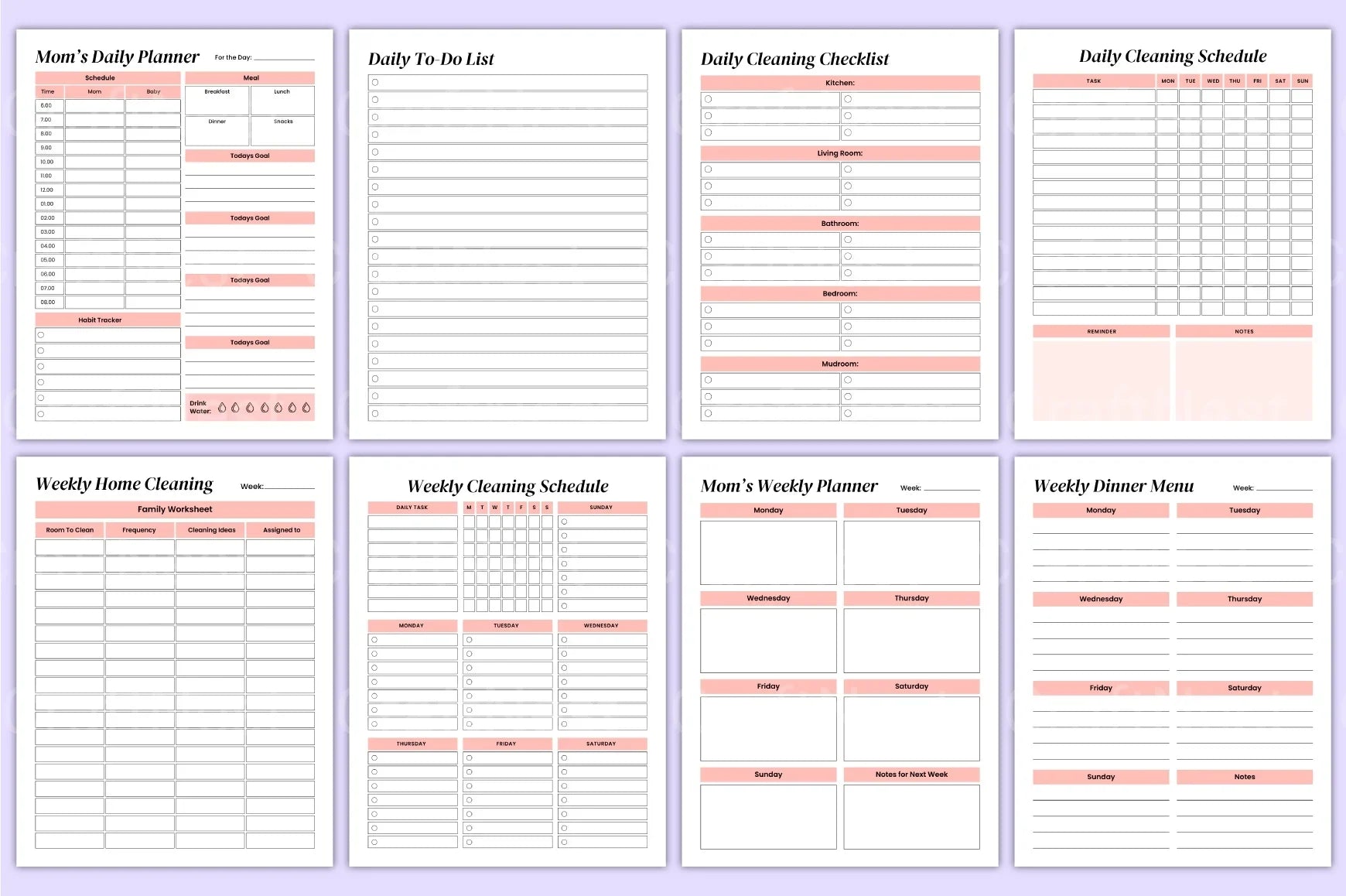 Busy Mom Life Organizer - CraftNest - Digital Crafting and Art