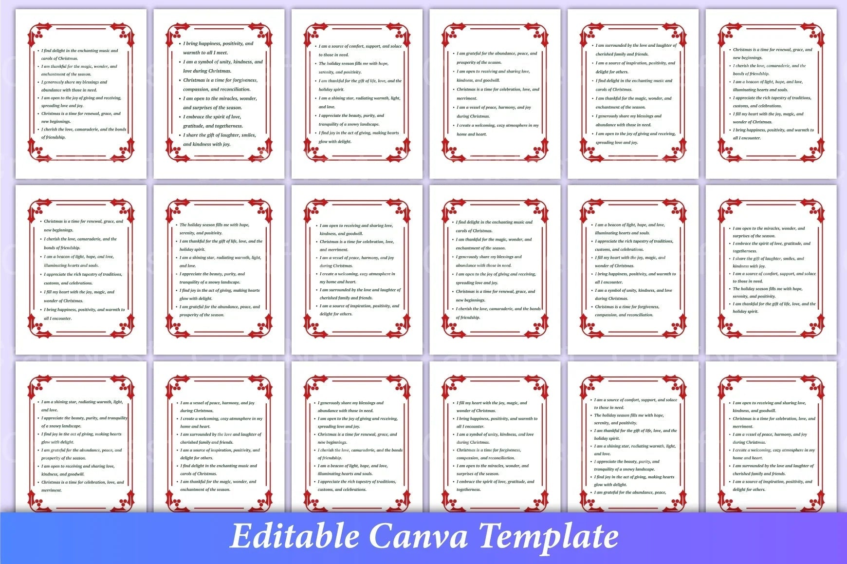 500 Christmas Positive Affirmations - CraftNest - Digital Crafting and Art