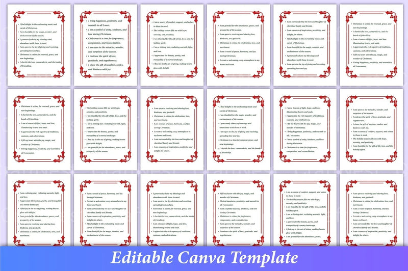 500 Christmas Positive Affirmations - CraftNest - Digital Crafting and Art