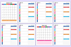 Weekly Planner Organizer - CraftNest - Digital Crafting and Art