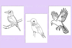 Birds Coloring Page - CraftNest - Digital Crafting and Art