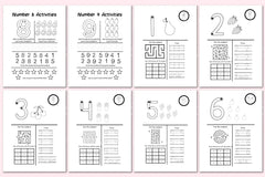 Dot the Numbers Workbook for Kids - CraftNest - Digital Crafting and Art