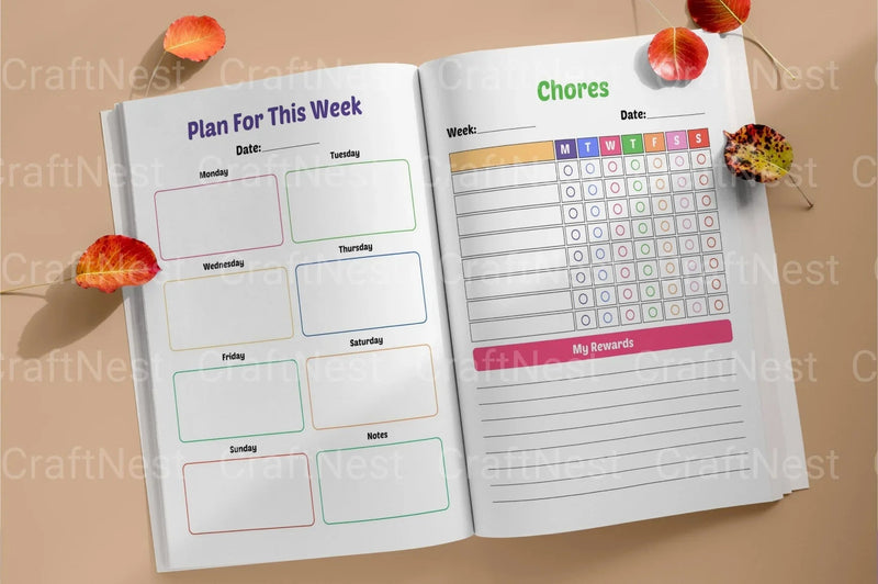 Home School Planner for Kids - CraftNest - Digital Crafting and Art