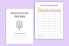 Blood Sugar Tracker Template Canva - CraftNest - Digital Crafting and Art