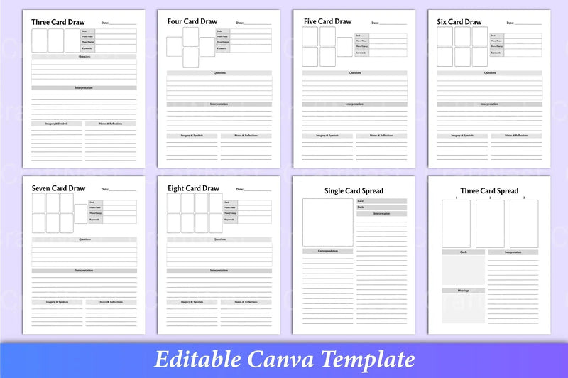 Tarot Canva Template for Creative Designs - CraftNest - Digital Crafting and Art