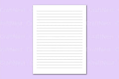 Lined 5x11 Notebook - CraftNest - Digital Crafting and Art