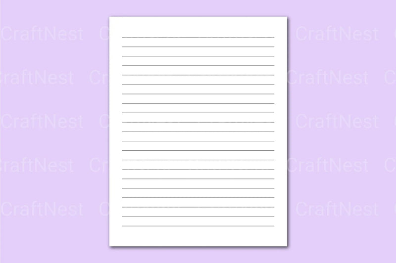 Lined 5x11 Notebook - CraftNest - Digital Crafting and Art