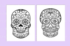 Sugar Skull Coloring Page - CraftNest - Digital Crafting and Art