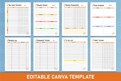 School Planner for Kids - CraftNest - Digital Crafting and Art
