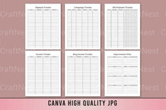 Social Media Planner Template - CraftNest - Digital Crafting and Art