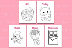 Valentine's Day Coloring Book for Kids - CraftNest - Digital Crafting and Art