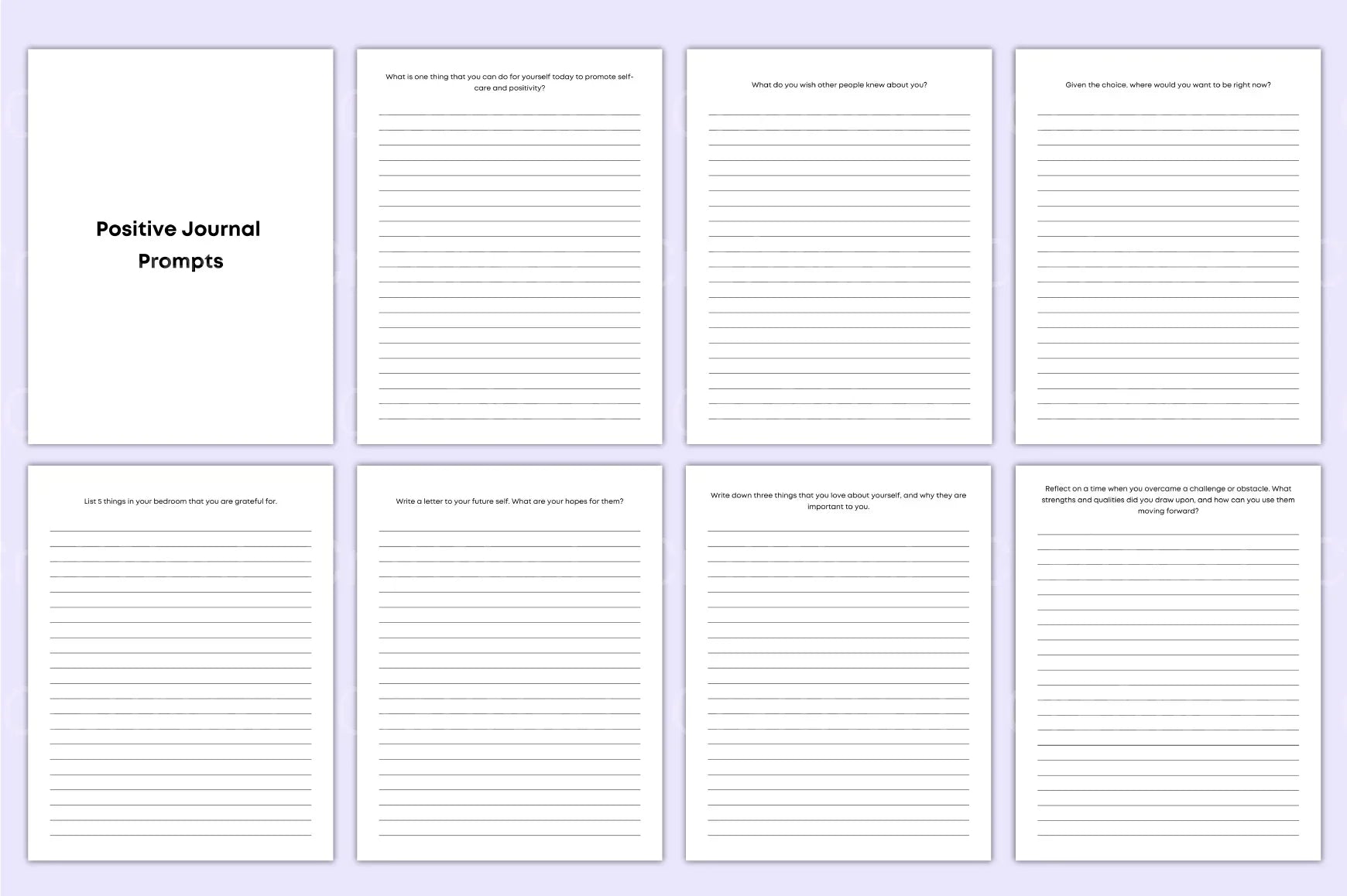 100 Self Care Prompts for Personal Growth - CraftNest - Digital Crafting and Art