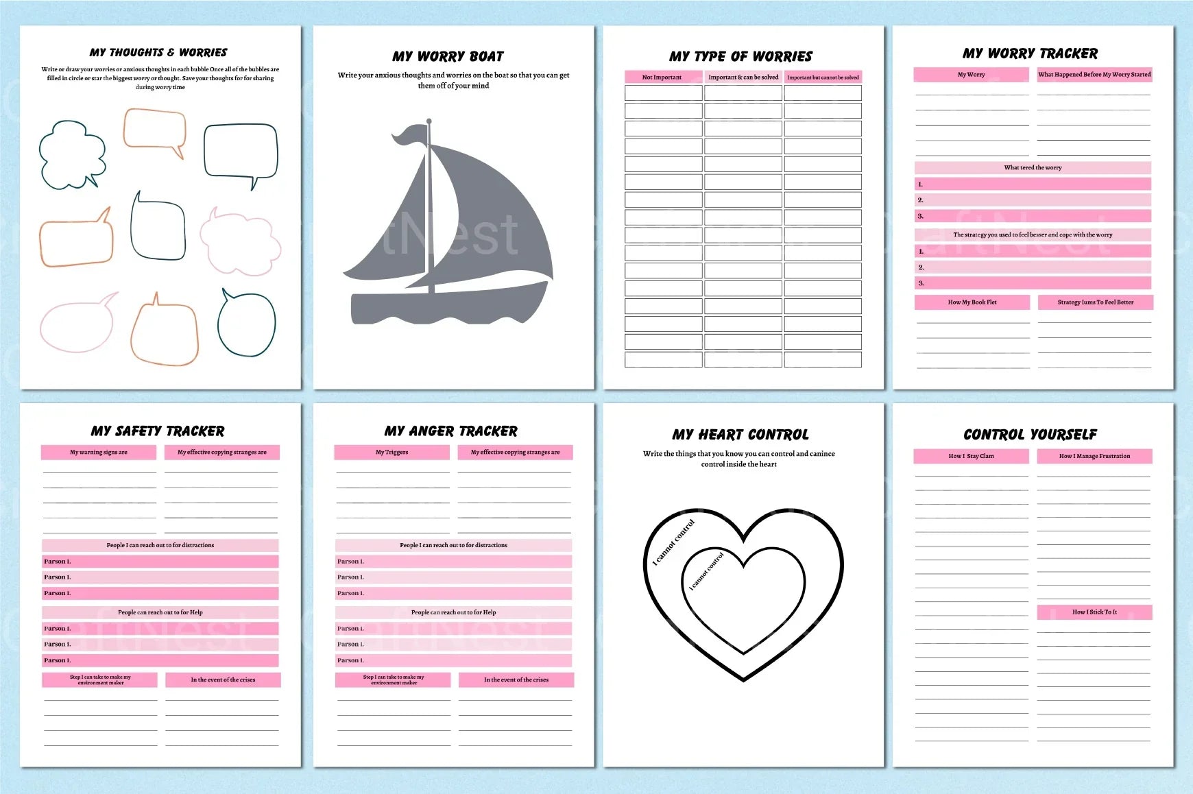Self Control Activity Book for Kids - CraftNest - Digital Crafting and Art