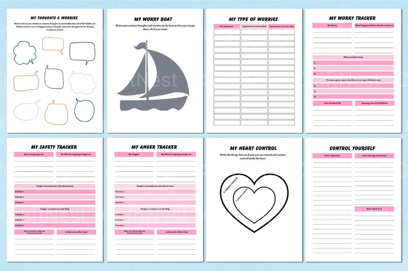 Self Control Activity Book for Kids - CraftNest - Digital Crafting and Art