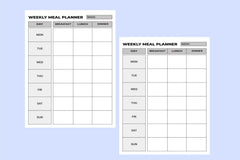 Weekly Meal Planner  Bundle - CraftNest - Digital Crafting and Art