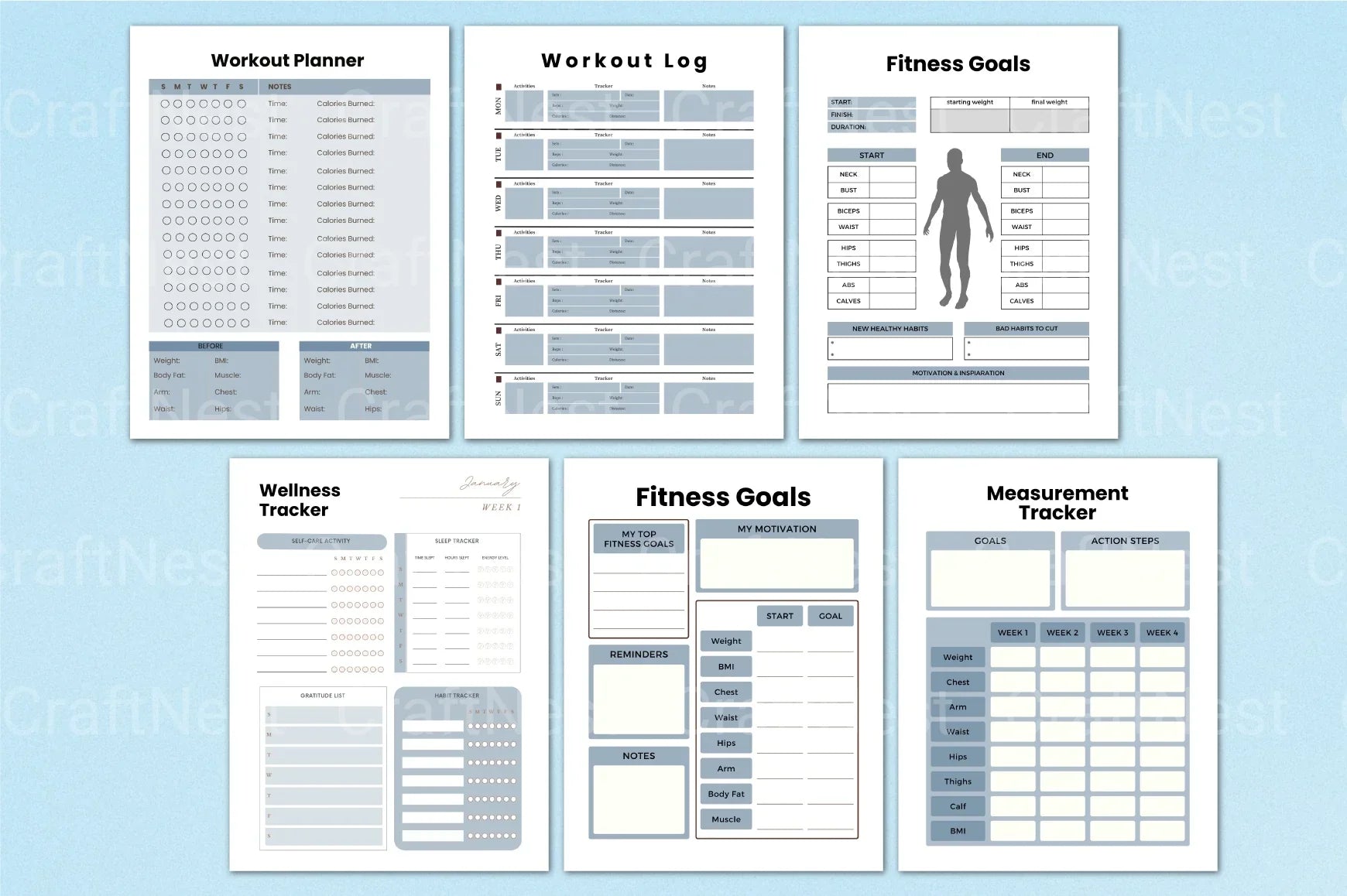 Weight Loss Design Template - CraftNest - Digital Crafting and Art