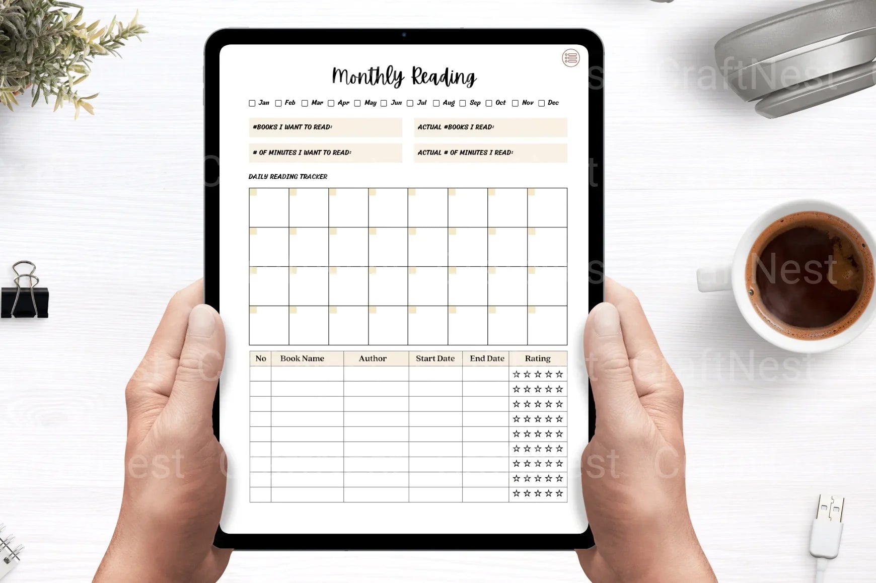 Reading Planner Guide - CraftNest - Digital Crafting and Art