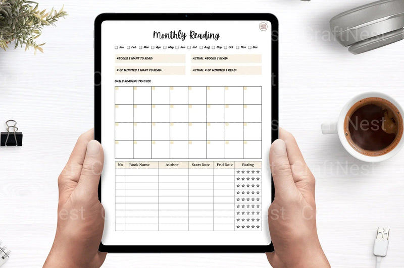 Reading Planner Guide - CraftNest - Digital Crafting and Art