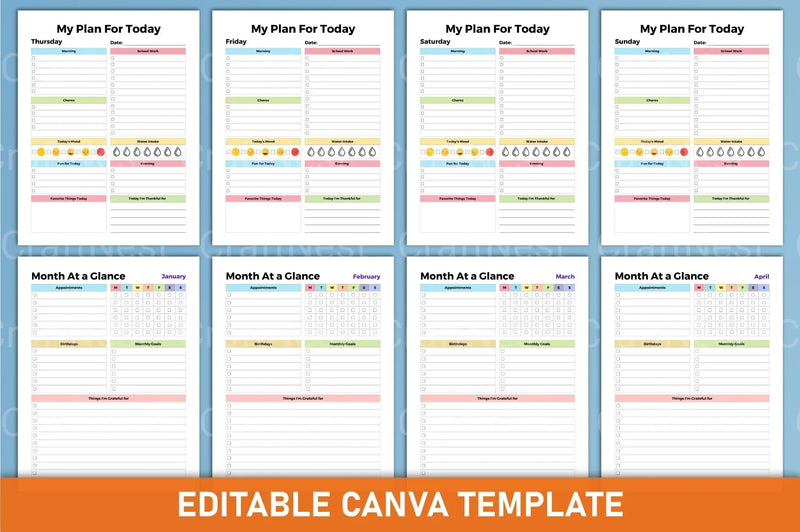 ADHD Planner for Kids: Effective Organization Tool - CraftNest - Digital Crafting and Art