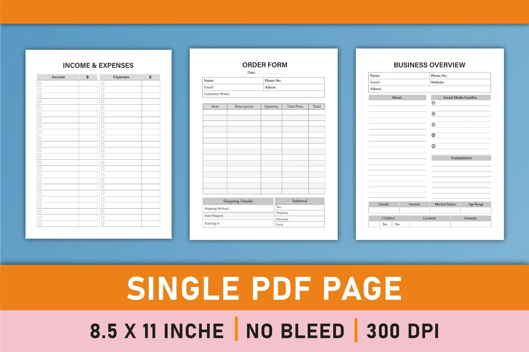 Business Planner from 100 Planner - CraftNest - Digital Crafting and Art