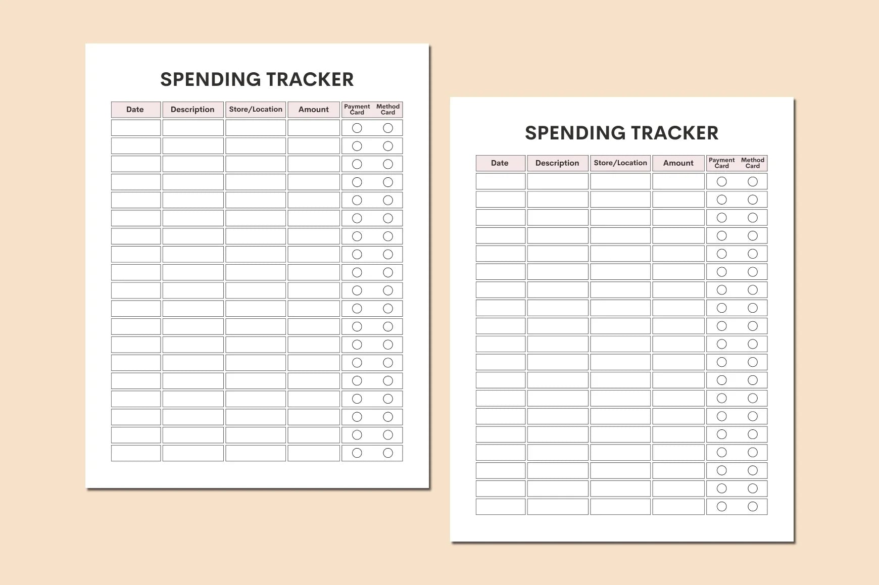 Spending Tracker Planner - CraftNest - Digital Crafting and Art