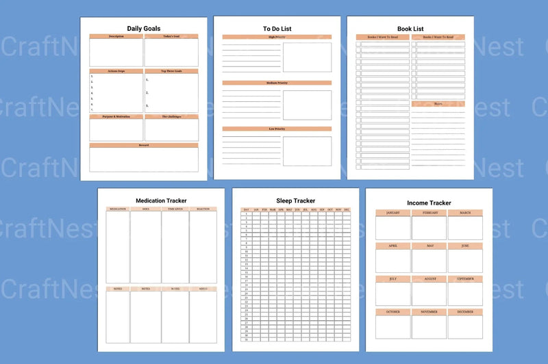 ADHD Life Planner for Better Organization - CraftNest - Digital Crafting and Art