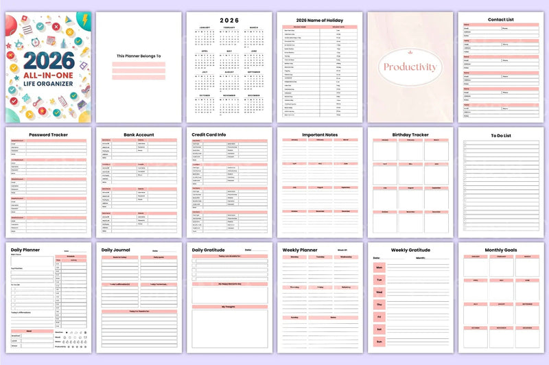 All-In-One Life Organizer - CraftNest - Digital Crafting and Art