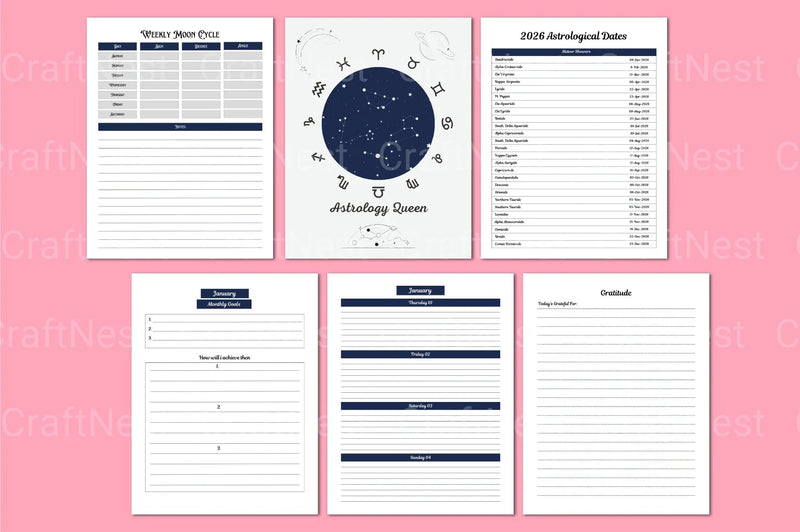 Astrology Witchcraft Workbook for Beginners - CraftNest - Digital Crafting and Art