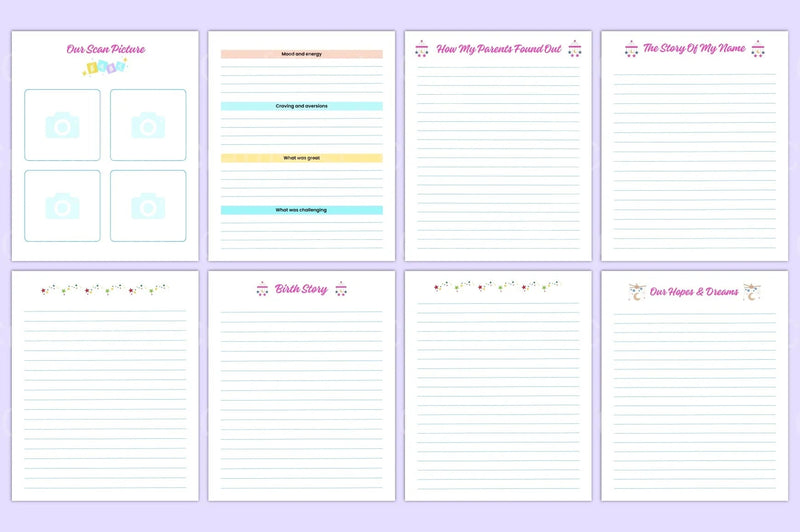 Baby Memory Book: First Year Keepsake - CraftNest - Digital Crafting and Art