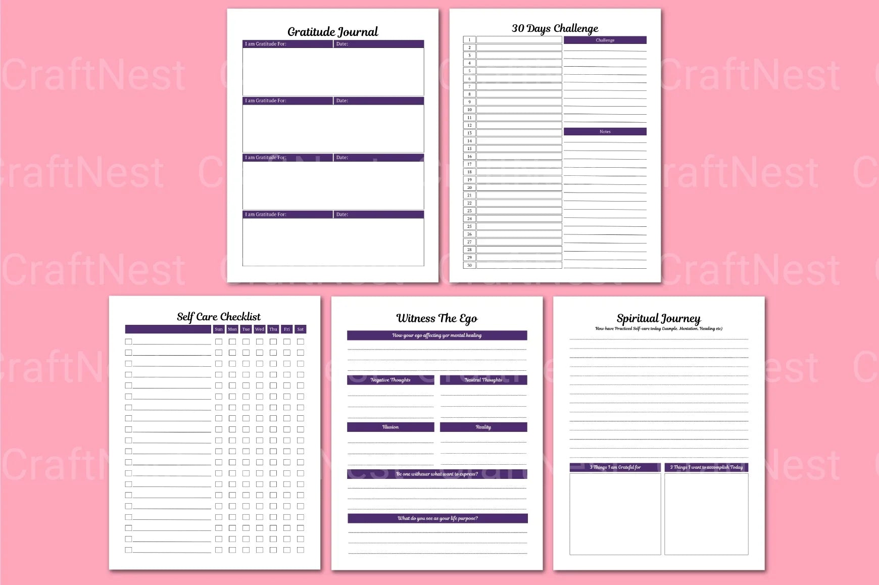 Spiritual Wellness Guide - CraftNest - Digital Crafting and Art