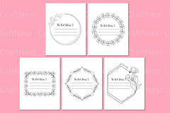 This Book Belongs To: Personalized Bookplate Design - CraftNest - Digital Crafting and Art