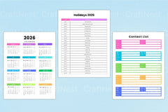 Weekly Planner Template - CraftNest - Digital Crafting and Art