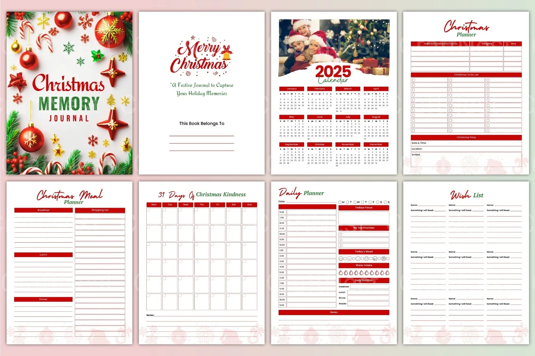 Christmas Memory Collection - CraftNest - Digital Crafting and Art
