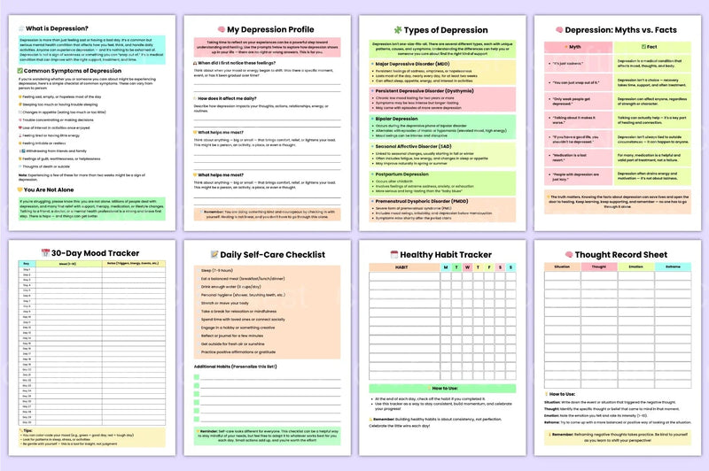 Depression Recovery Workbook - CraftNest - Digital Crafting and Art