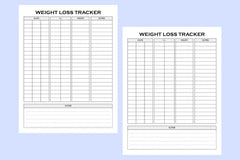 Weight Loss Tracker Planner - CraftNest - Digital Crafting and Art