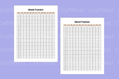 Daily Mood Tracker Template - CraftNest - Digital Crafting and Art