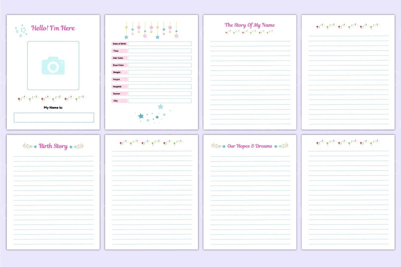 Baby Memory Book: Capture Precious Moments - CraftNest - Digital Crafting and Art