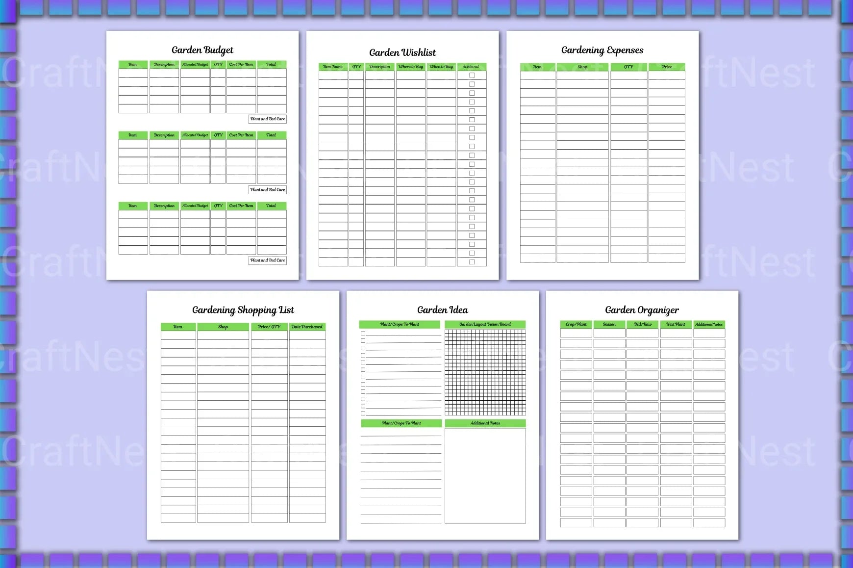 Garden Planner Guide - CraftNest - Digital Crafting and Art