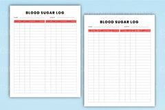Blood Sugar Log Tracker - CraftNest - Digital Crafting and Art