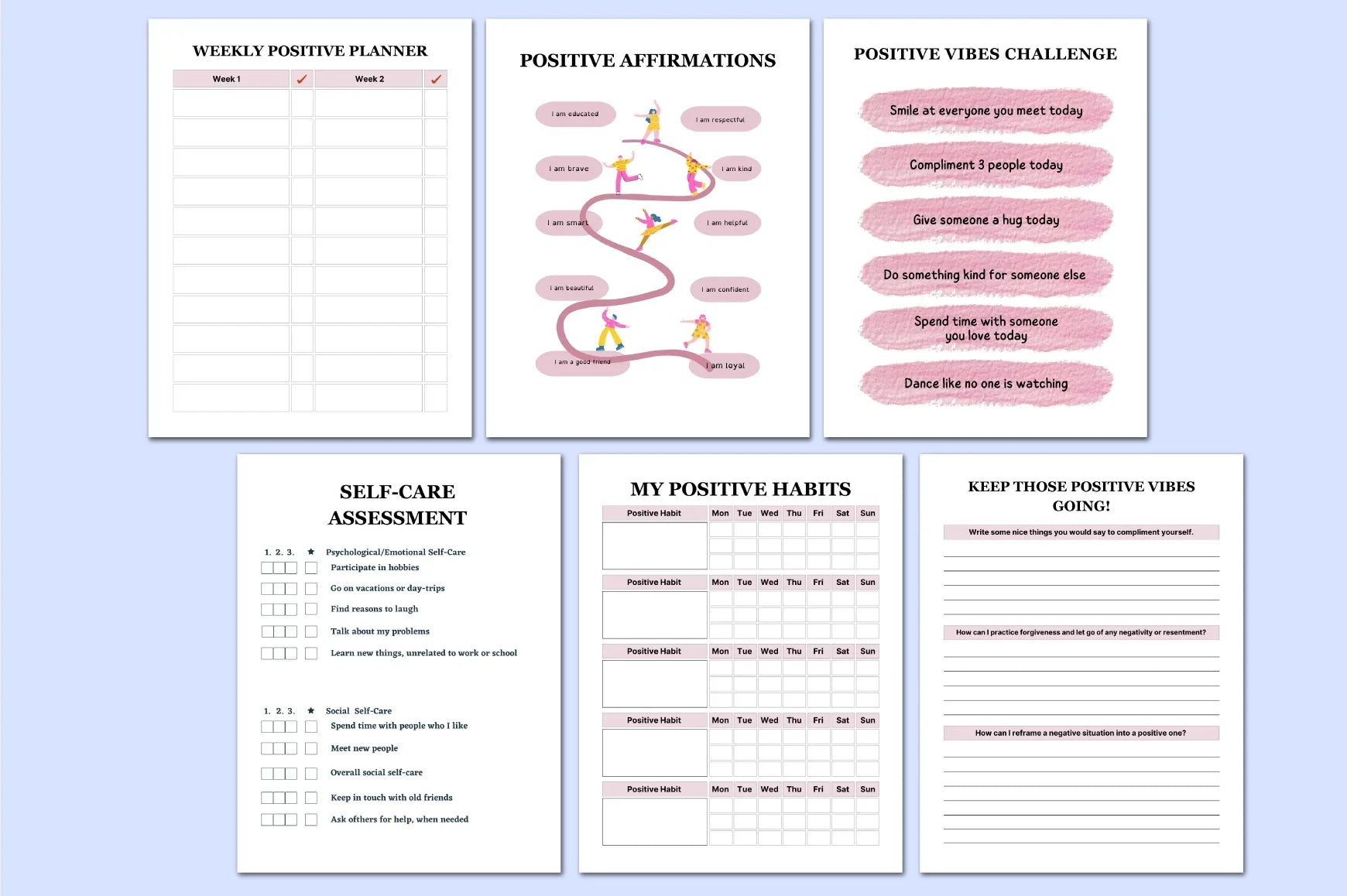 Gratitude Growth Planner - Printable Journal Bundle - CraftNest - Digital Crafting and Art