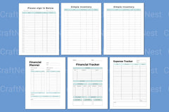 Comprehensive Financial Workbook for Effective Budgeting - CraftNest - Digital Crafting and Art