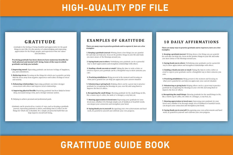 Daily Gratitude Planner  Bundle - CraftNest - Digital Crafting and Art